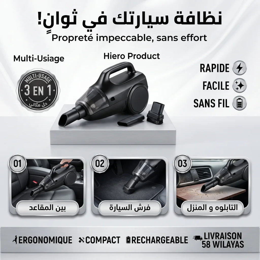 Aspirateur sans fil 3en1